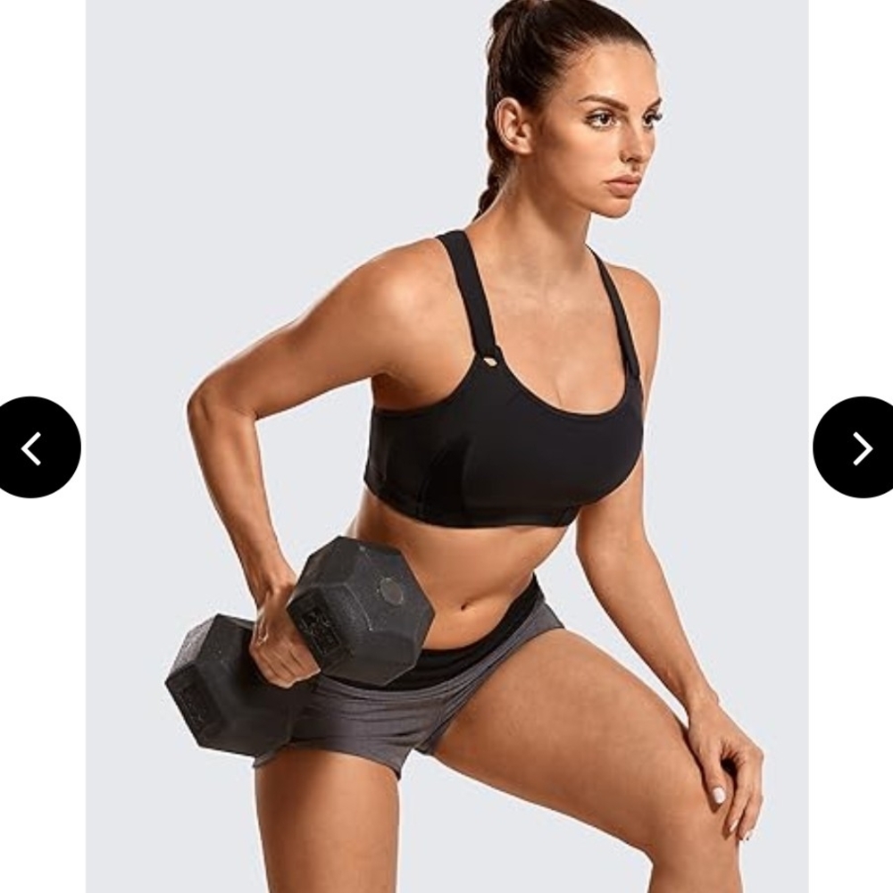 New Balance 4 Way Motion Control Black Sports Bra Sz 34C